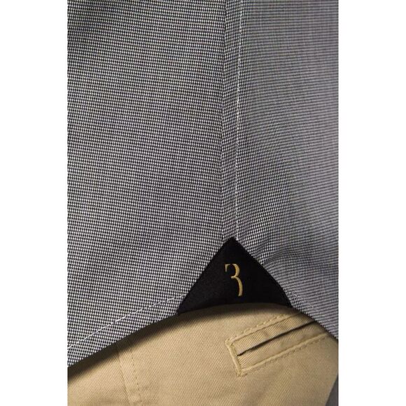 Billionaire Italian Couture Slim Fit Dress Shirt Men Black and White Shirts - Picture 4 of 4